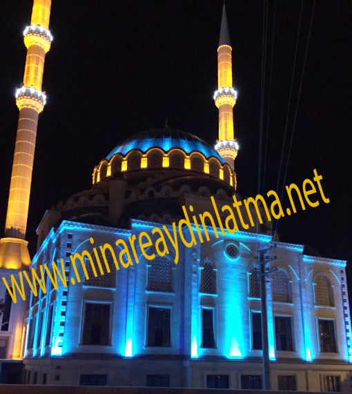  camii minare led mahya