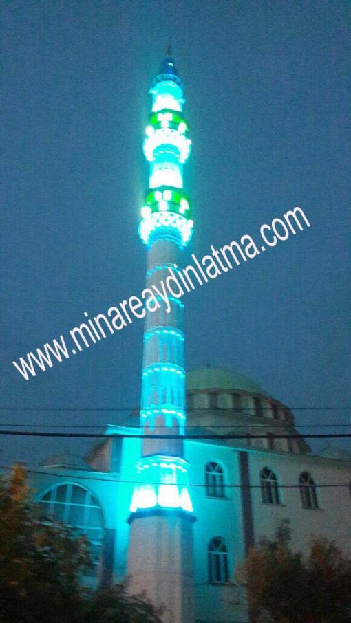  manisa kapalı serefe cami minare aydınlatma