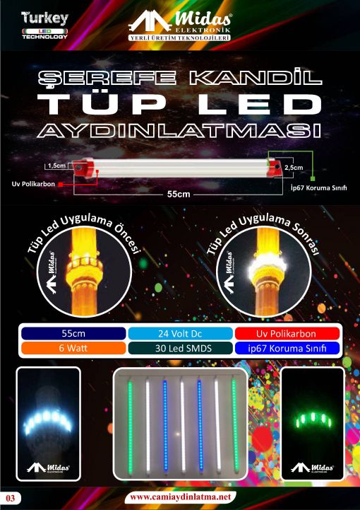  TUP LED SEREFE KANDIL