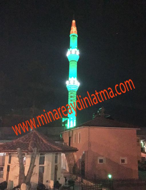  yeşil minare aydınlatması led